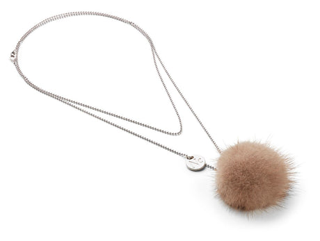 Ketting met Pompon Pastel