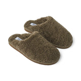 Unisex Curly Pantoffel Olijf