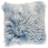 Curly Kussen | 40x40 cm Verschoten denim/sneeuw top