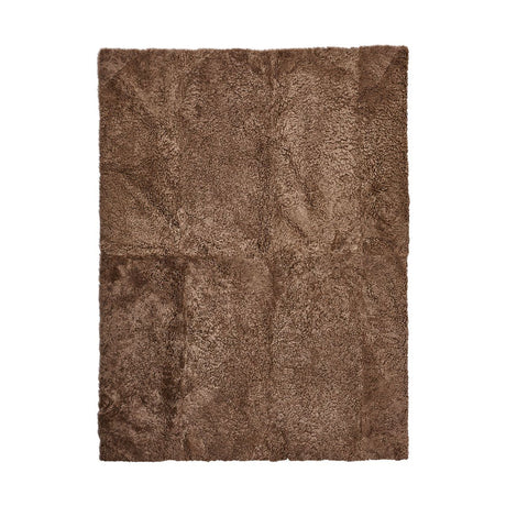 Kortharig Curly Schapenvacht Design Kleed | 170x240 cm Taupe