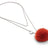 Ketting met Pompon Baksteen Rood