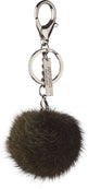 Pompon Sleutelhanger Khaki