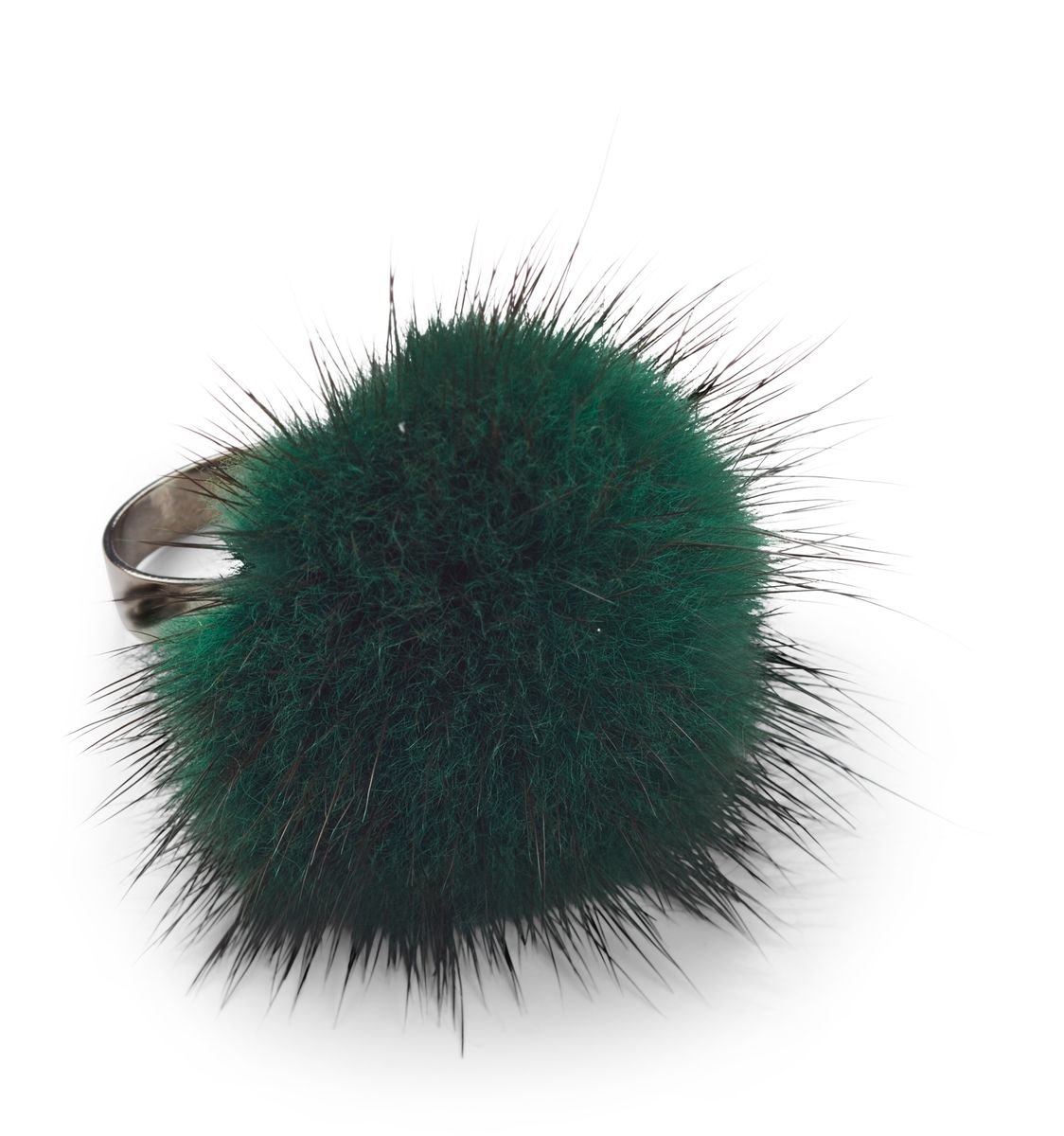 Pompon Ring Grasgroen