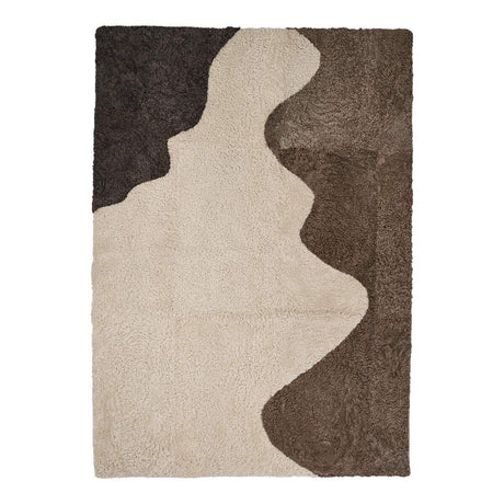 Kortharige Curly Schapenvacht Rivier Design Kleed | 200x300 cm