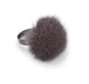 Pompon Ring Donkergrijs