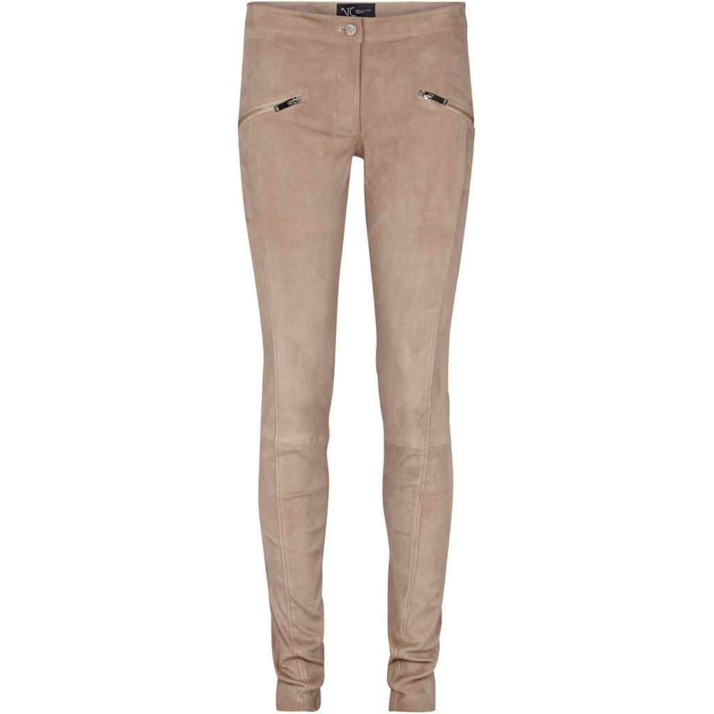 Jasmin Suede Legging Licht Taupe