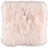 Langharig Schapenvacht Kussen | 35x35 cm Snoep Roze