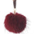 Pompon Sleutelhanger Burgundy