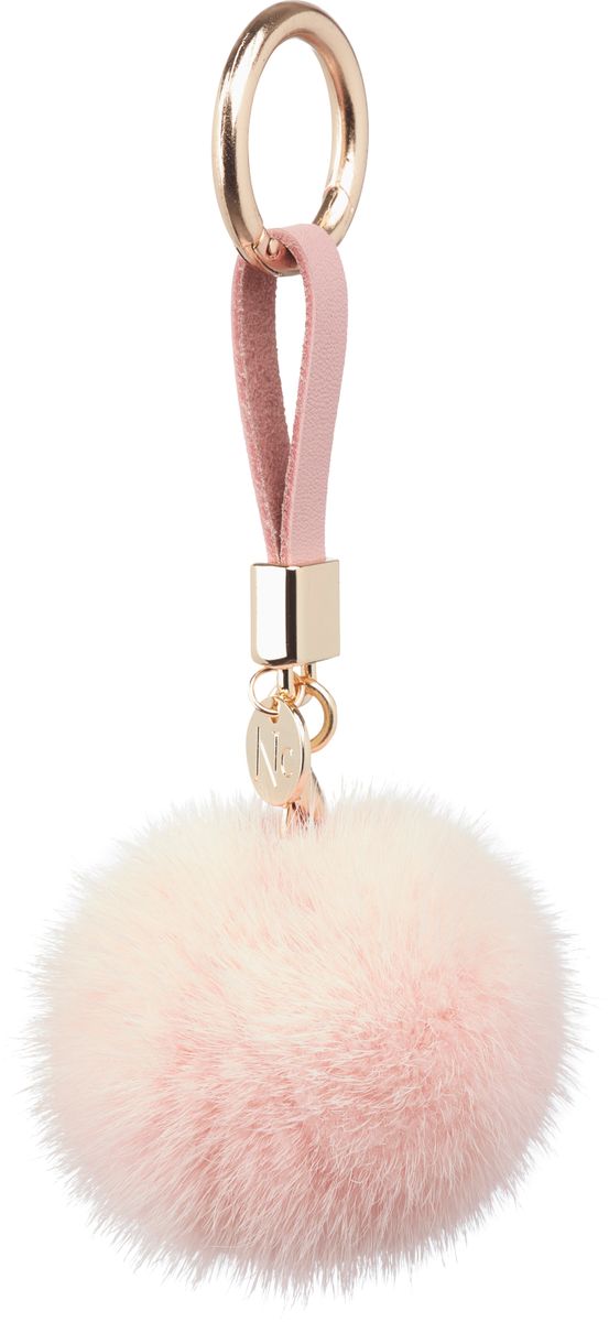 Pompon Sleutelhanger Baby Roze