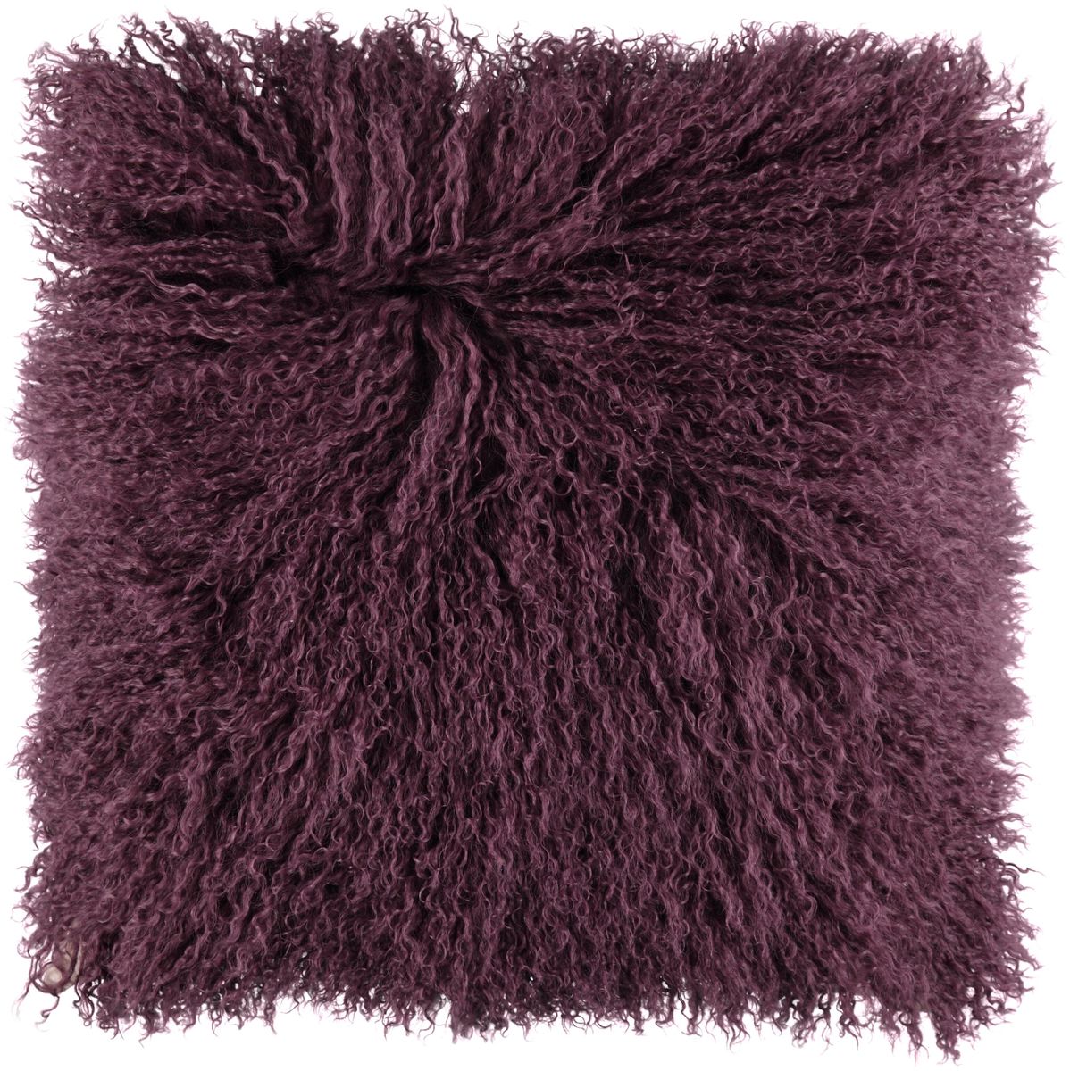 Curly Kussen | 40x40 cm Aubergine