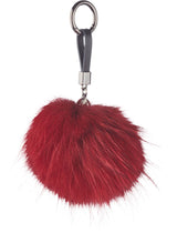 Pompon Sleutelhanger Sterk rood