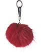 Pompon Sleutelhanger Sterk rood