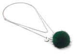 Ketting met Pompon Grasgroen