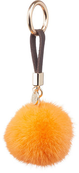 Pompon Sleutelhanger Oranje