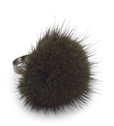 Pompon Ring Khaki