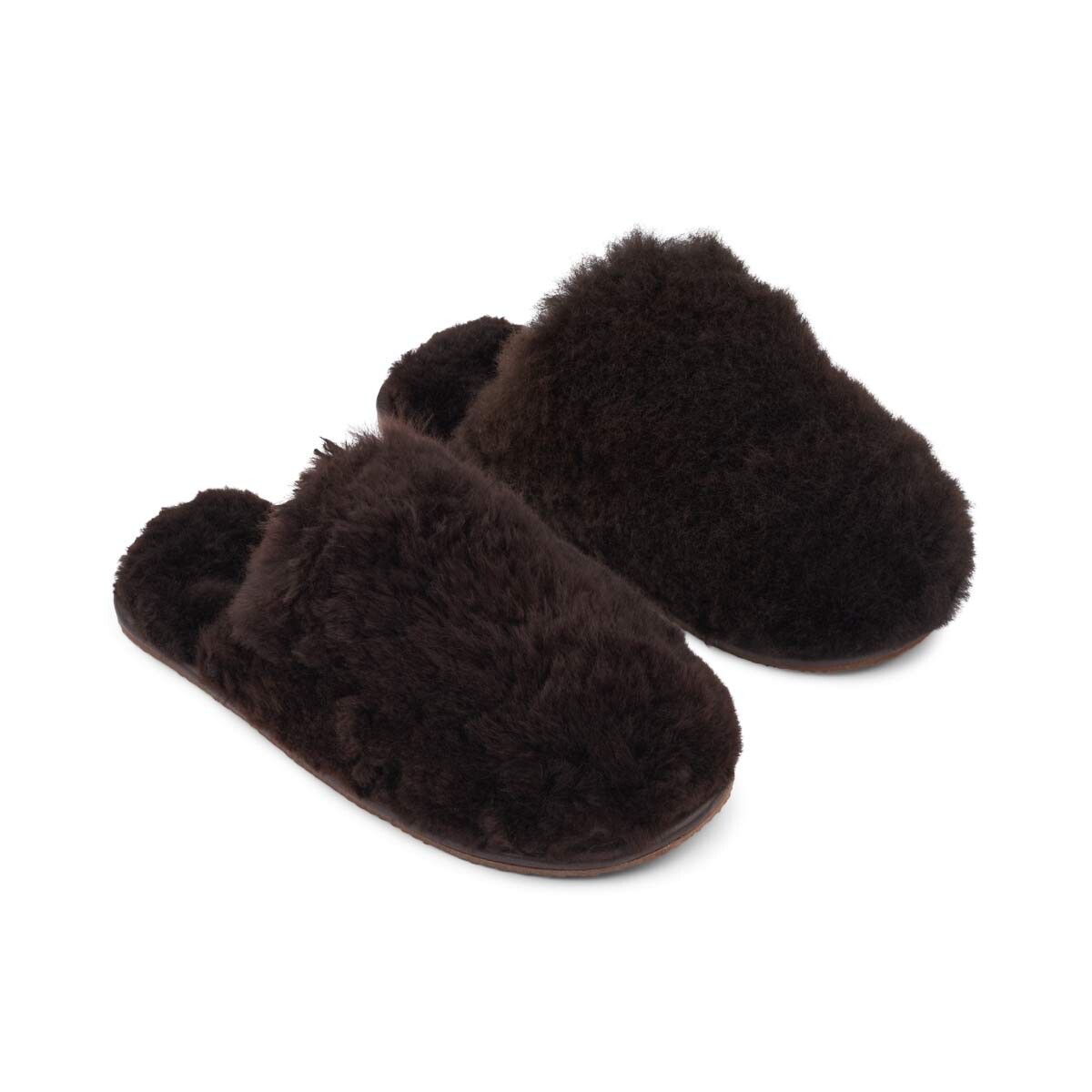 Alpaca Klassieke Pantoffels Chocolade