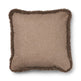 Kortharig Schapenvacht Kussen | KW rand | 52x52 cm Beige/Taupe