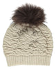 Sidse Beanie Licht Beige/Mokka